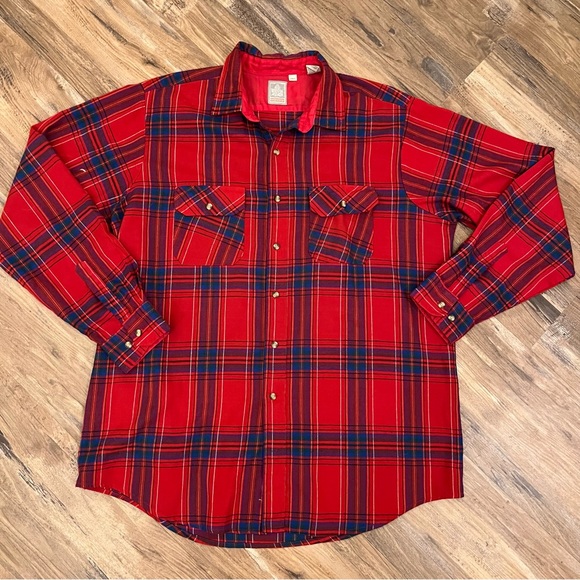 outdoor exchange Shirts Mens Vintage 9s Outdoor Exchange Plaid